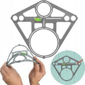 SZABLON WZORNIK OTWORÓW PŁYTEK GEBERIT TOALETA MOCNY ELASTYCZNY