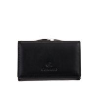 Czarny damski portfel Canaletto z perforacją laserową – styl i funkcjonalność PD1224P51