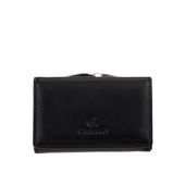 Czarny damski portfel Canaletto z perforacją laserową – styl i funkcjonalność PD1224P51