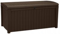 Skrzynia BORNEO brąz 416 l Schowek Ogrodowy Keter Wspomaganie otwierania