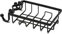 półka na mydło gąbkę prysznicowa czarna 185x100mm
