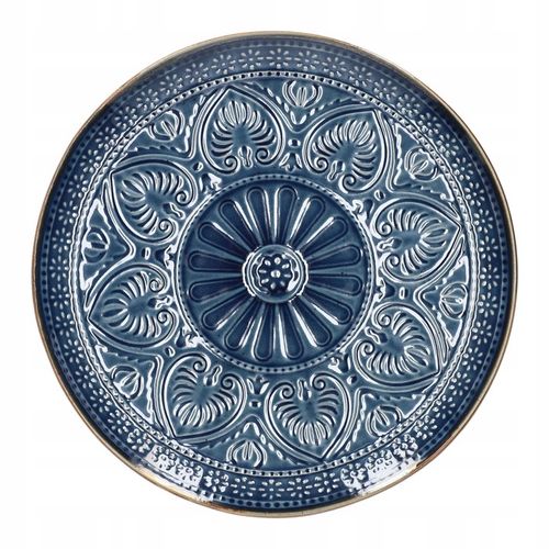 Talerz INDIE obiadowy granatowy 27 cm na Arena.pl