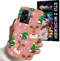 ETUI CASE DO OPPO A57 A57s A77 - ŚWIĄTECZNE WZORY NA ŚWIĘTA RENIFER CHOINKA
