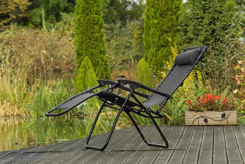LEŻAK 2szt PLAŻOWY SKŁADANY GRAVITY FOTEL OGRODOWY na Arena.pl