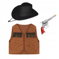 STRÓJ SZERYF KOWBOJ KAPELUSZ KOLT 116-128