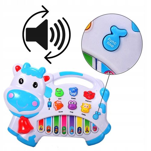 ORGANKI PIANINKO ZWIERZĄTKA KRÓWKA DLA DZIECI EDUKACYJNE INTERAKTYWNE na Arena.pl