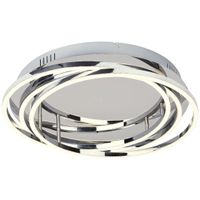 LAMPA sufitowa SELENA 2183 Rabalux okrągła OPRAWA metalowy plafon LED 40W 4000K pierścienie rings chrom