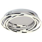 LAMPA sufitowa SELENA 2183 Rabalux okrągła OPRAWA metalowy plafon LED 40W 4000K pierścienie rings chrom