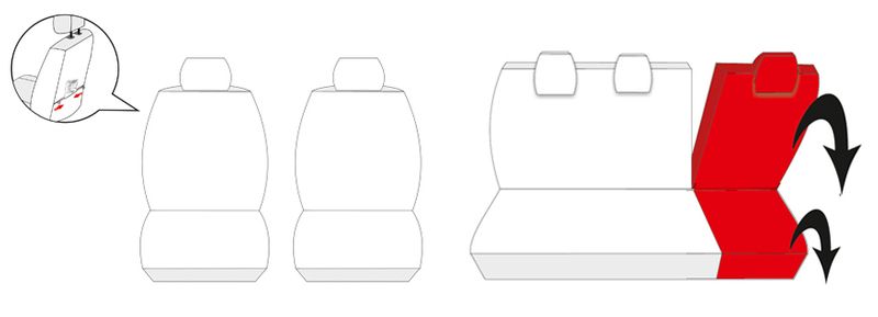 Renault Clio III 2005-2013 Pokrowce dopasowane na miarę zdjęcie 6