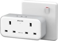 Adapter wtykowy z 3 portami USB podwójny adapter wtykowy MSCIEN