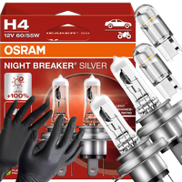 Żarówki Osram H4 Night Breaker Silver +100% W5W Led Clear Rękawiczki