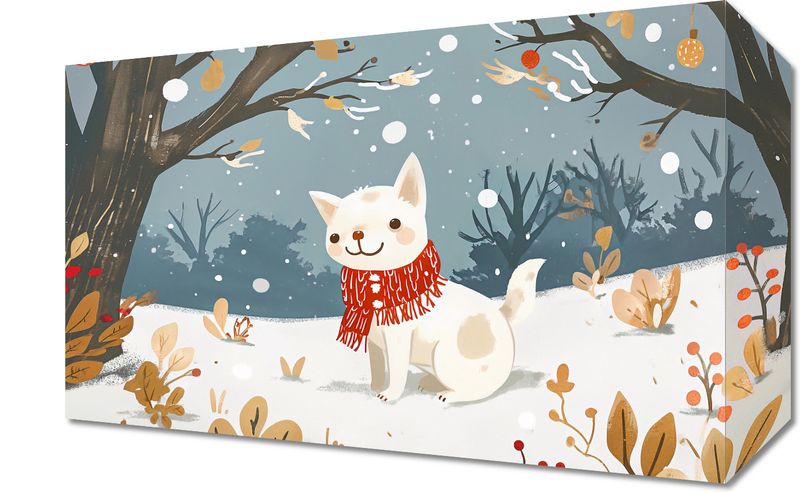 Obraz 30x20cm Śnieżny Kompan zdjęcie 1