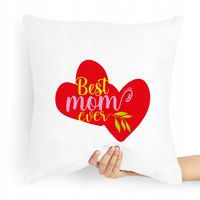 Poduszka Prezent Dla Mamy Best Mom Ever Z Nadrukiem Ze Zdjęciem