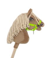 kantar dla konia hobby horse a4 zapinany mały - neon green