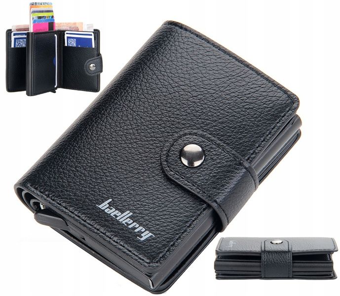 Skórzany Wizytownik Portfel Męski Etui Na Karty zdjęcie 4