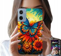 ETUI DO MOTOROLA E15 / G05 - MOTYLE MOTYLKI KWIATKI RÓŻE OBUDOWA