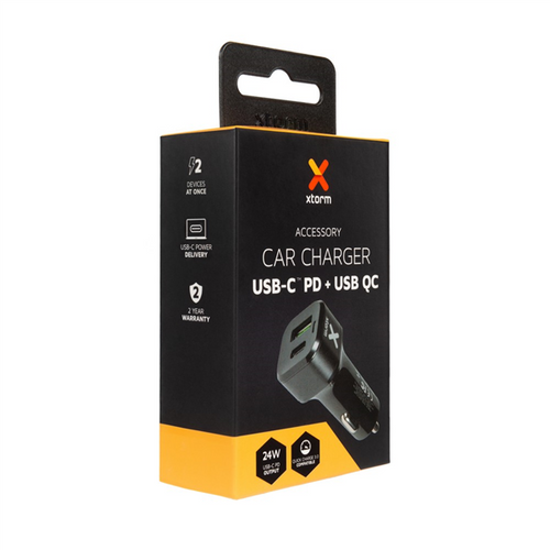 XTORM Adapter samochodowy USB-C 24W + USB QC 3.0 na Arena.pl