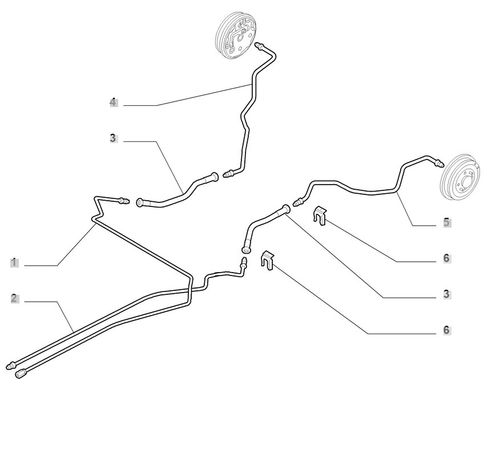 Fiat Panda 2 Zestaw Przewodów Hamulcowych Stalowych W Otulinie na Arena.pl