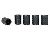 Nakrętki na wentyle, aluminiowe z gwintowanym wkładem z tworzywa