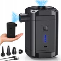Pompka do Materaca Akumulatorowa Elektryczna do Pontonu Basenu USB Końcówki
