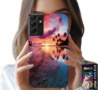 ETUI DO SAMSUNG GALAXY S21 Ultra - PLAŻA WAKACJE WYSPA PIĘKNE WIDOKI +FOLIA