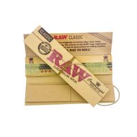 Bibułki z filterkami RAW Organic Koneser King Size Slim -