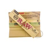 Bibułki z filterkami RAW Organic Koneser King Size Slim -