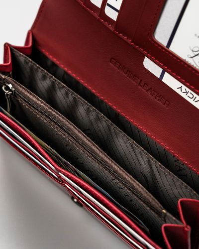 portfel damski skórzany h24-fo-2-sh9 red na Arena.pl