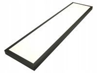 PLAFON LAMPA SUFITOWA ECOLIGHT EC20044 CZARNY PODŁUŻNY 120X30 50W 4000K
