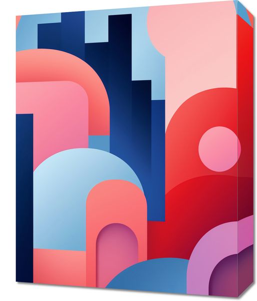 Obraz 40x50cm Miasto Kolorów zdjęcie 1