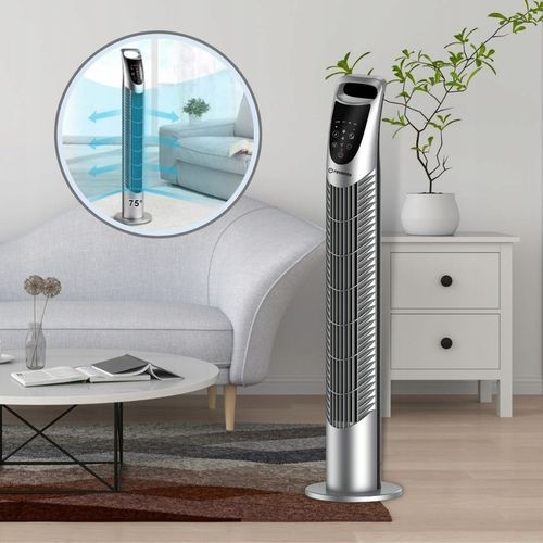 Wentylator Wiatrak Kolumnowy Obrotowy Revento Zephyr Srebrny/Szary + PILOT na Arena.pl