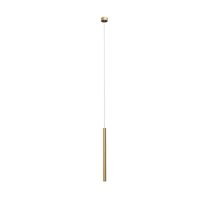 Minimalistyczna lampa wisząca Organic tuba LED 1W 3000K złota