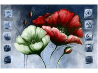 OBRAZ CZERWONE ZIELONE MAKI