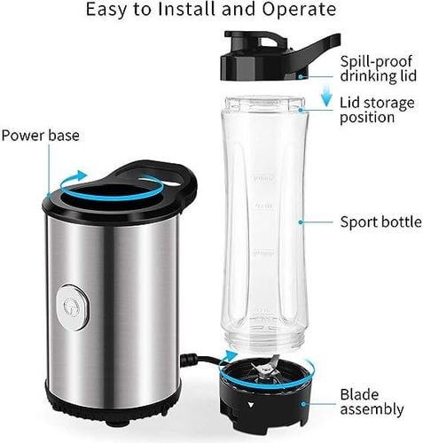 Mini Smoothie Maker mikser stojący pojemność 300W na Arena.pl