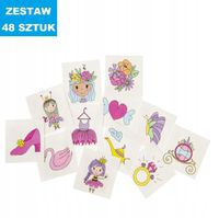 TATUAŻ WODNY "KSIĘZNICZKI" - 48 szt.