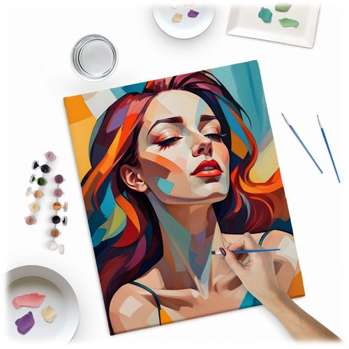 Obraz do malowania po numerach 40x50 cm Massido Portret kobiety na Arena.pl