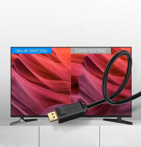 UGREEN KABEL DISPLAYPORT DO DISPLAYPORT 1.2 4K MOCNY PRZEWÓD 2M zdjęcie 10