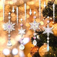 Kryształowy Łapacz Słońca - Akrylowe ozdoby na okno choinkę - 12 sztuk