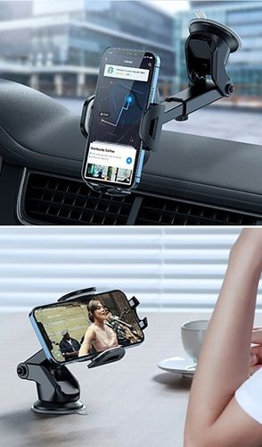 UCHWYT DO SAMOCHODU NA TELEFON SZYBĘ KOKPIT SOMOCHODOWY REGULOWANY na Arena.pl