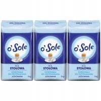 o'Sole Sól stołowa jodowana 1 kg x 3 sztuk