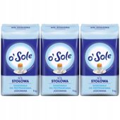 o'Sole Sól stołowa jodowana 1 kg x 3 sztuk