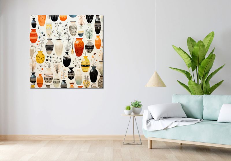 Obraz 100x100cm Symfonia Wazonów zdjęcie 2