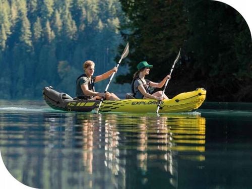 Kajak 2os. Explorer K2 Intex 68307 Pompka Wiosla MODEL 2024 na Arena.pl