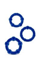 stay hard beaded cockrings blue
