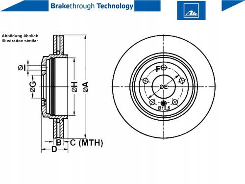 TARCZA HAM TYL 320X22 V POWER DISC ATE na Arena.pl