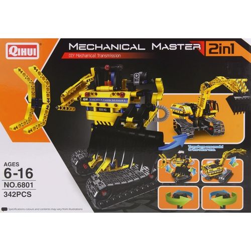 Klocki Konstrukcyjne 342 el. Koparka Robot 2w1 na Arena.pl