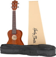 Ukulele koncertowe drewniane Harley Benton UK-11C Brązowe z Pokrowcem