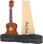 Ukulele koncertowe drewniane Harley Benton UK-11C Brązowe z Pokrowcem