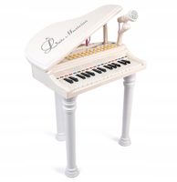 PIANINO DLA DZIECI + MIKROFON ORGANY LED DUŻY ZESTAW NAUKA ZABAWKA MUZYCZNA