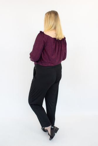 Czarno-Fioletowy Błyszczący Kombinezon Hiszpanka Elegancki 40 na Arena.pl